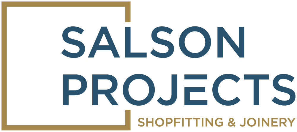 Salson Projects logo for a shopfitting and joinery company